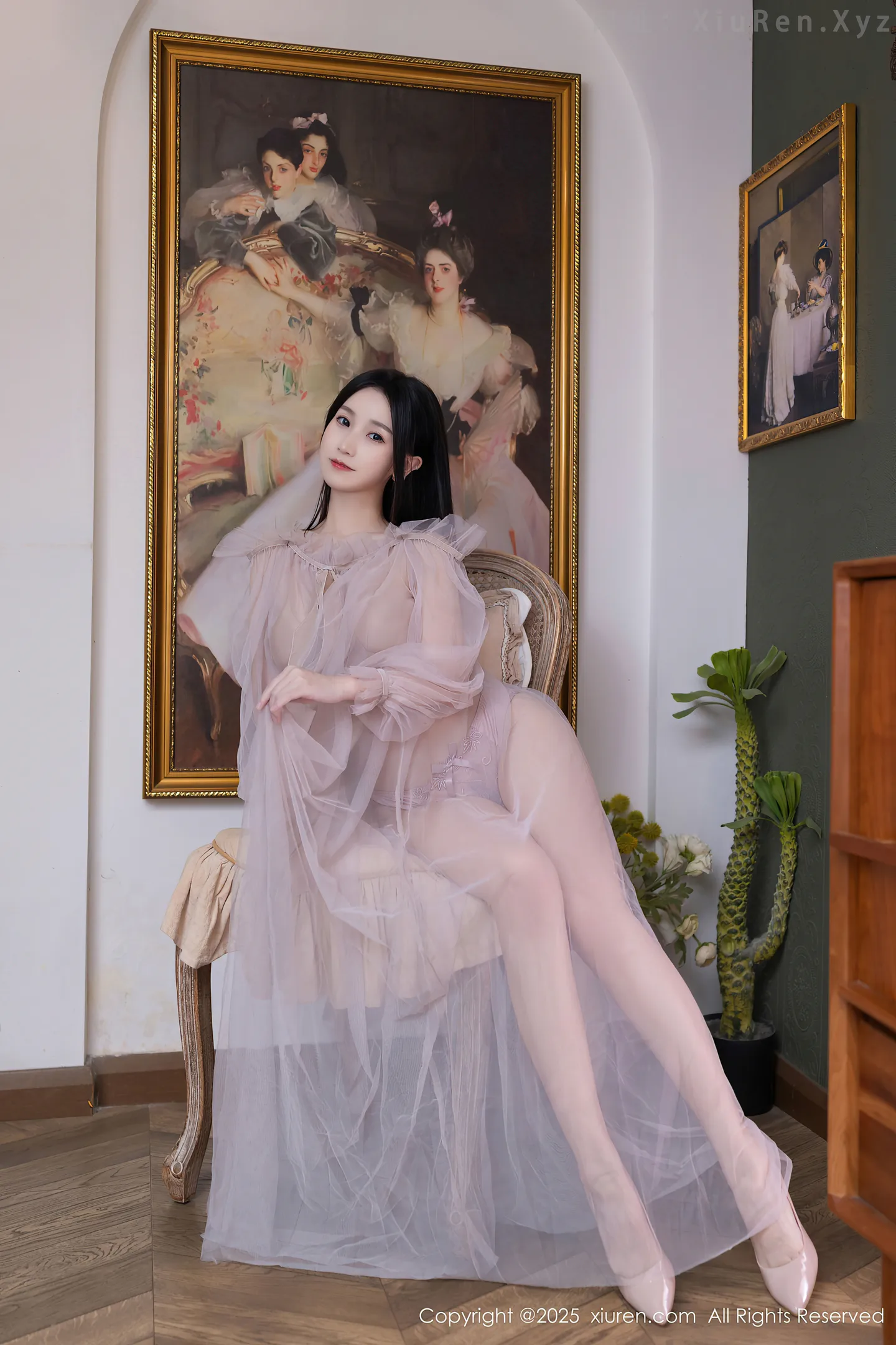 图片[5]-[XiuRen秀人网] VOL.10752 模特杏子Yada性感轻透粉色薄纱露紫色内衣秀曼妙身姿诱惑写真68P-秀人网官方网站